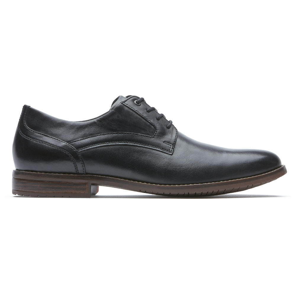 Rockport Oxfords For Mens Black - Style Purpose 3 Plain Toe - DY6018745